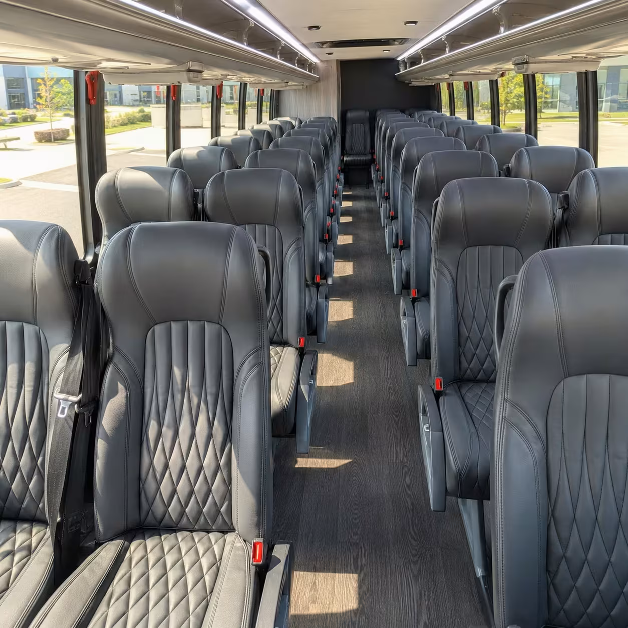 28 passenger minibus interior