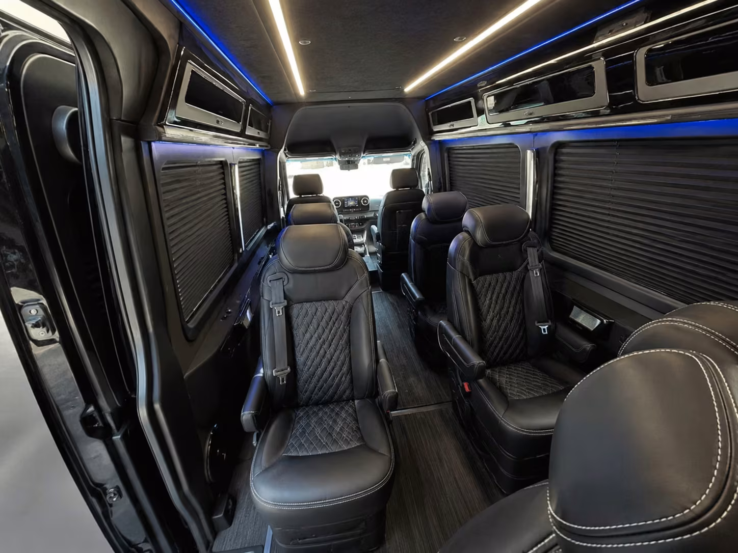 sprinter van with driver inside