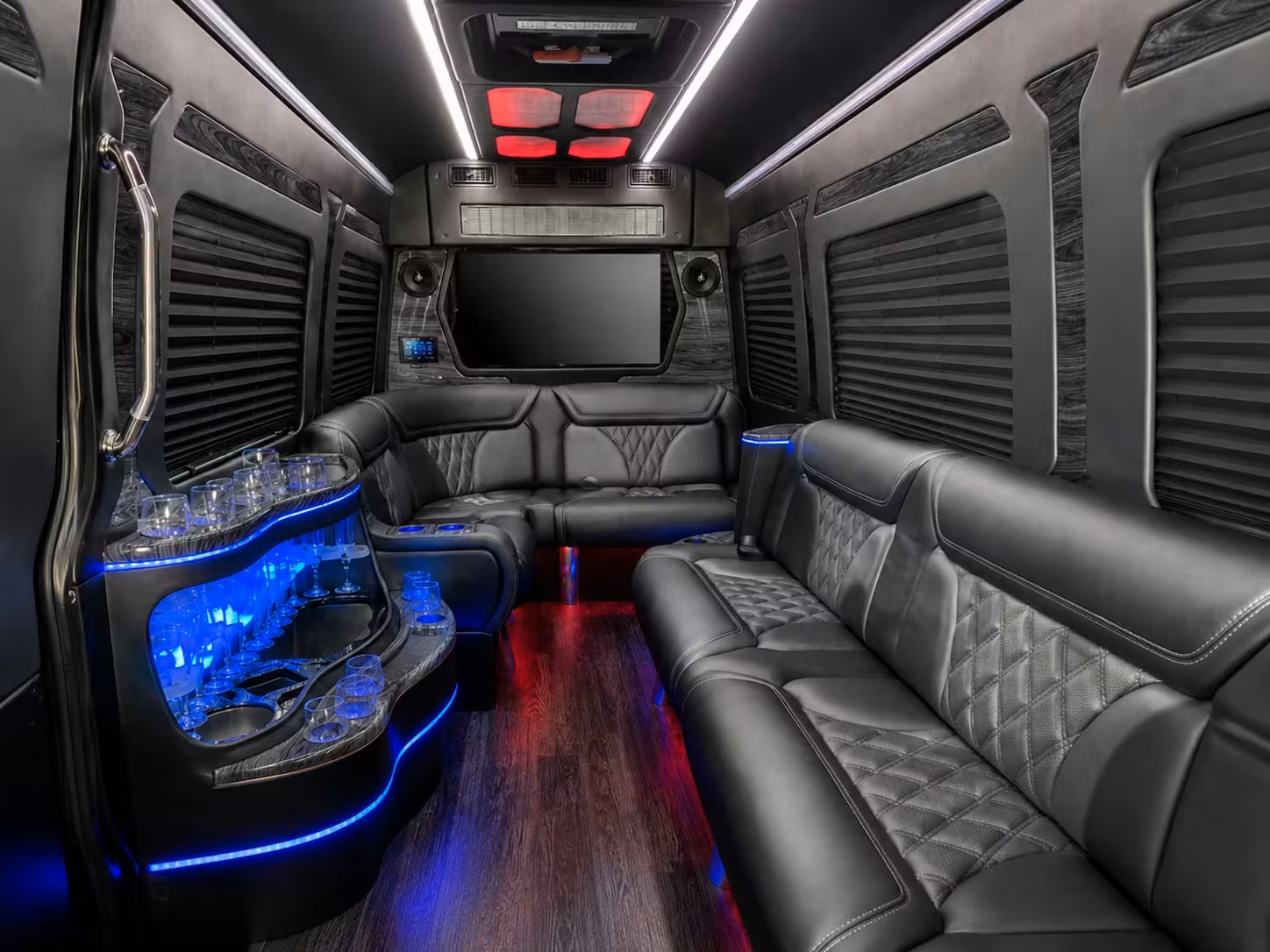 west palm beach bus rentals to the airport and off site parking