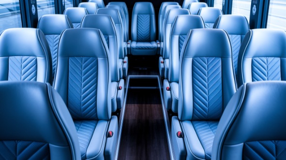 west palm beach 28 passenger minibus interior