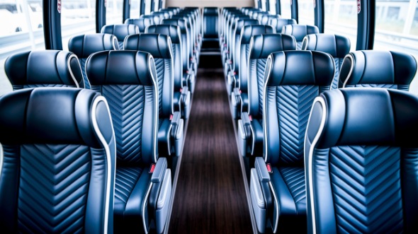 west palm beach 50 passenger charter bus inside