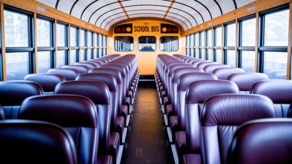 west palm beach school bus rental interior
